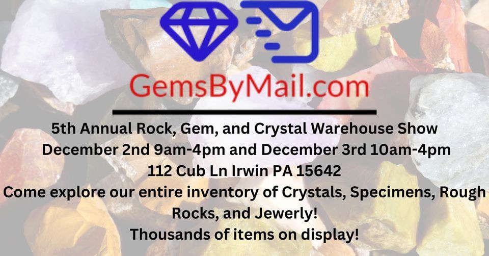 Crystal, Rock, Gem, and Jewelry Show, 112 Cub Ln, Irwin, PA 156427605