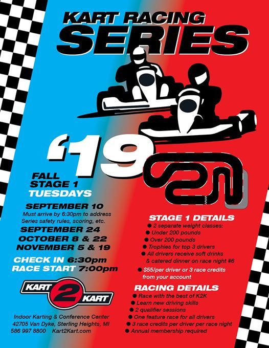Go Kart Race Series Fall 2019 6 Night Series, Kart 2 Kart, Sterling