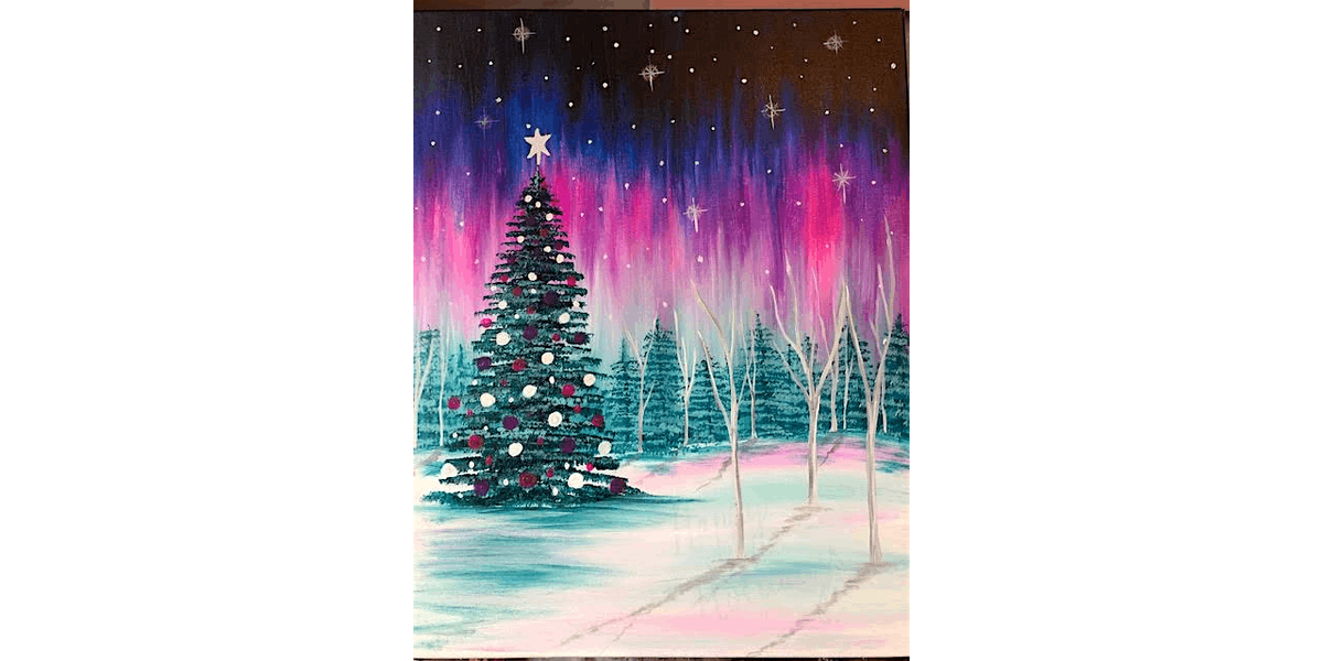 Christmas Aurora - Paint and Sip in Phoenix | Classpop!™, 29 November | Event in Gilbert | AllEvents