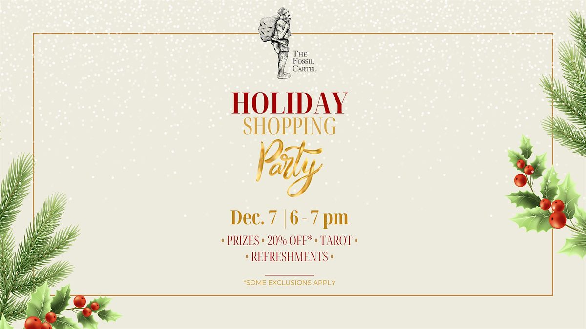 The Fossil Cartel Holiday Shopping Party, 7 December | Event in Portland | AllEvents