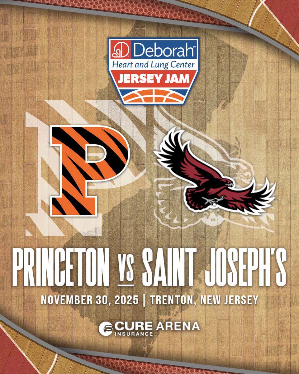 Jersey Jam: Princeton Tigers vs. Saint Joseph's Hawks, 29 November | Event in Trenton | AllEvents