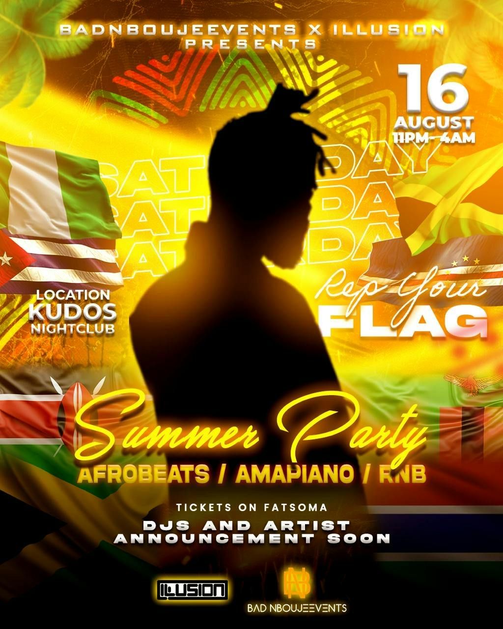 BadNBoujeevents &amp; ILLUSION Presents SUMMER PARTY - REP YOUR FLAG , 16 August | Event in Norwich | AllEvents