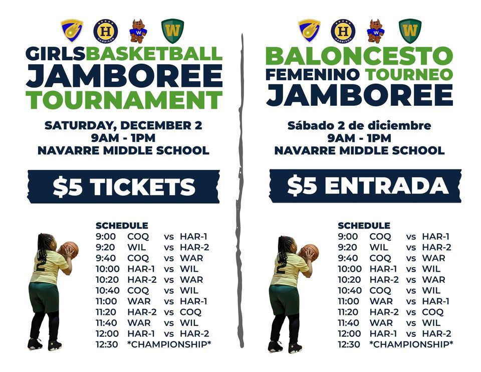 Girls Basketball Jamboree Tournament, Navarre Middle School, South Bend