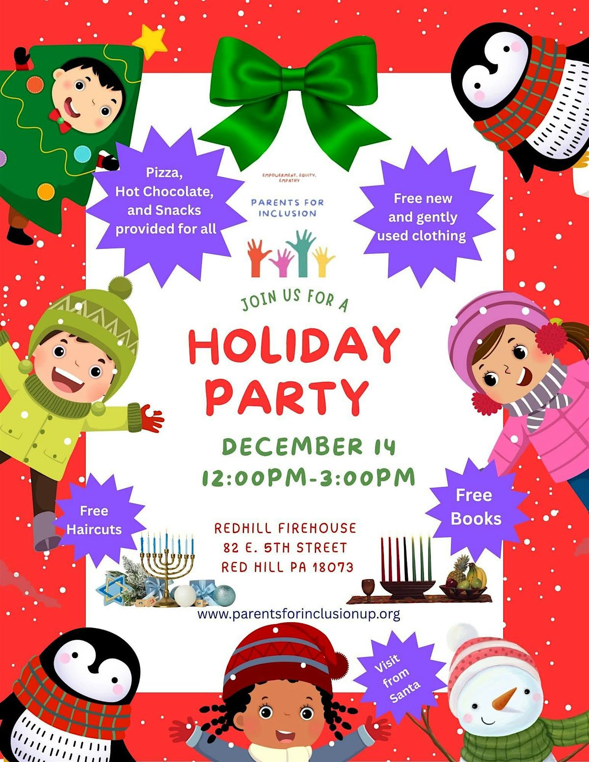 Parents for Inclusion Holiday Party, 14 December | Event in Red Hill | AllEvents