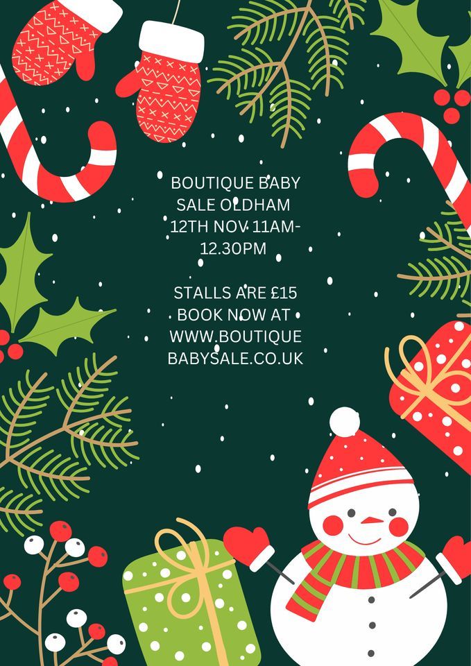 Boutique baby sale OLDHAM, The Radclyffe School, Oldham, November 12