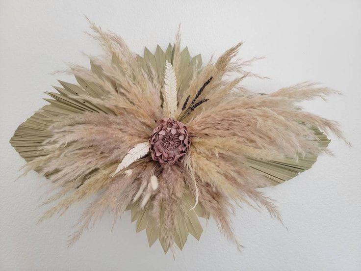 Botanical Designs, Floral Artistry, Pampas Wall Hanging, Cerus Botanical Designs Floral Artistry