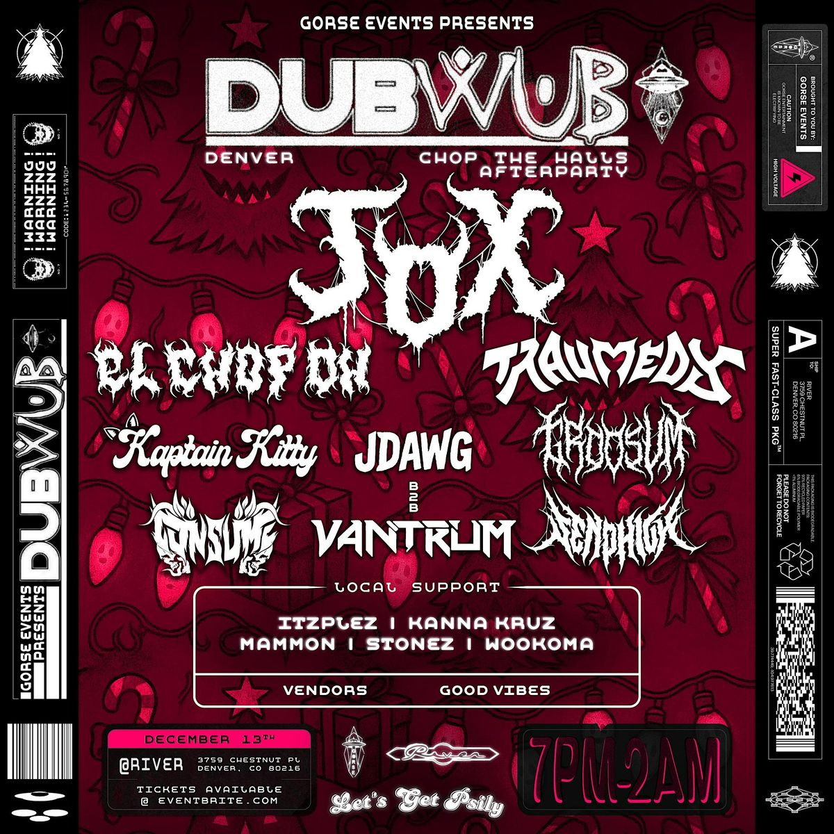 DUB WUB DENVER CHOP THE HALLS AFTERS, 13 December | Event in Denver | AllEvents