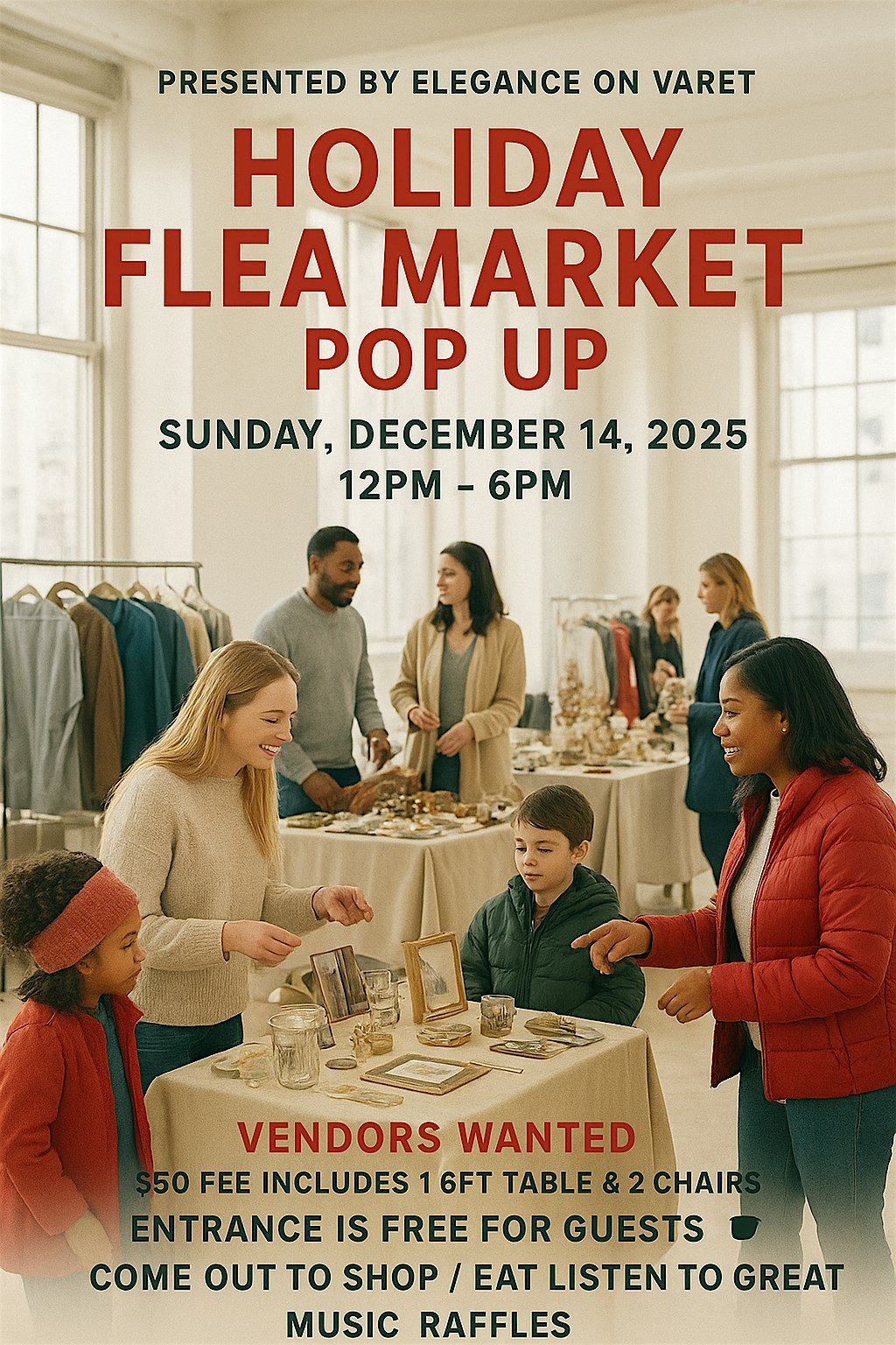 Holiday flea-Market Pop Up, 6 January | Event in Brooklyn | AllEvents