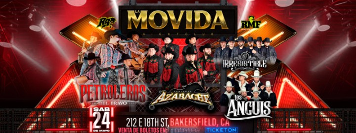 PETROLEROS DEL BRAVO, CONJUNTO AZABACHE & MAS, 24 May | Event in Bakersfield | AllEvents