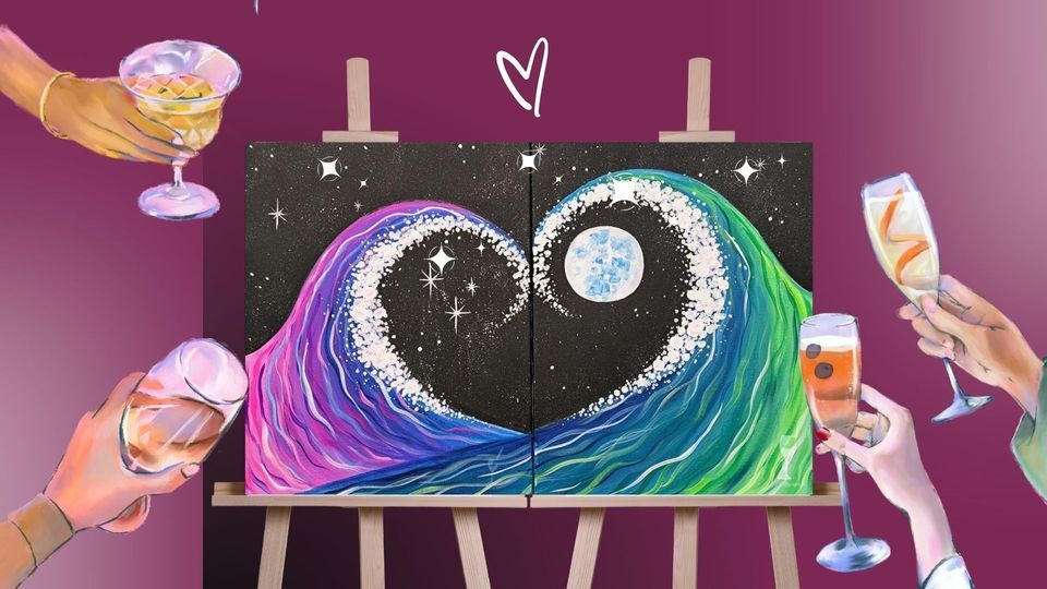 Making Waves Set BLACKLIGHT!, Painting with a Twist (Richardson, TX