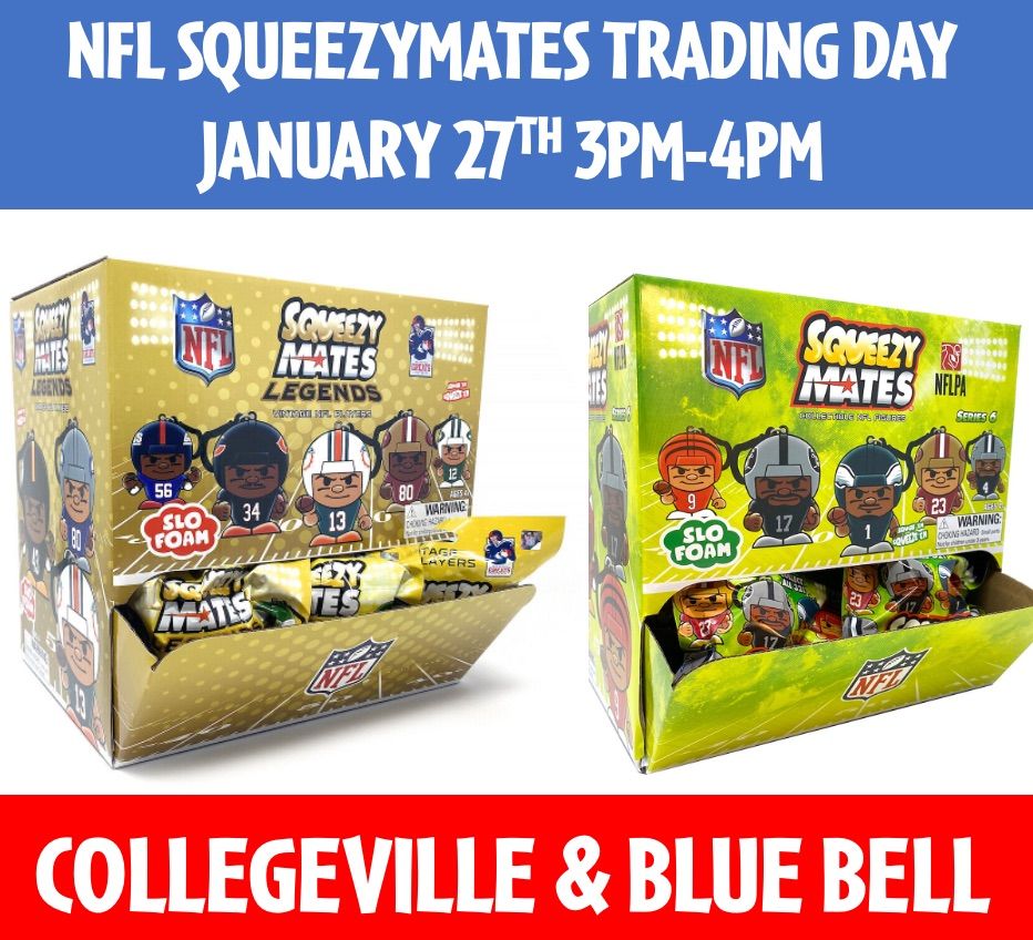 NFL Squeezymates Trading Day, Learning Express Toys of Collegeville, PA