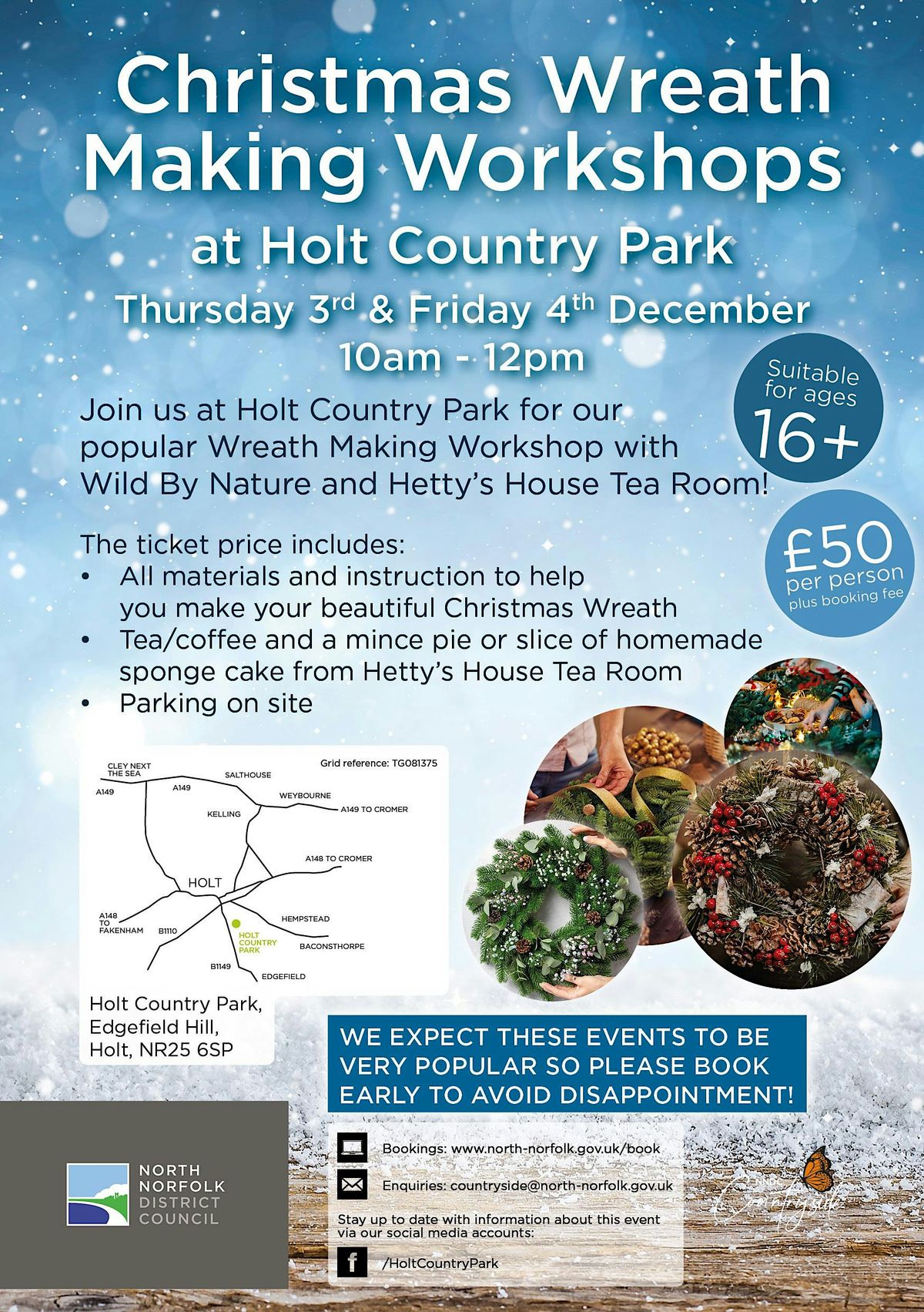 Christmas Wreath Making Workshop, Holt Country Park | AllEvents
