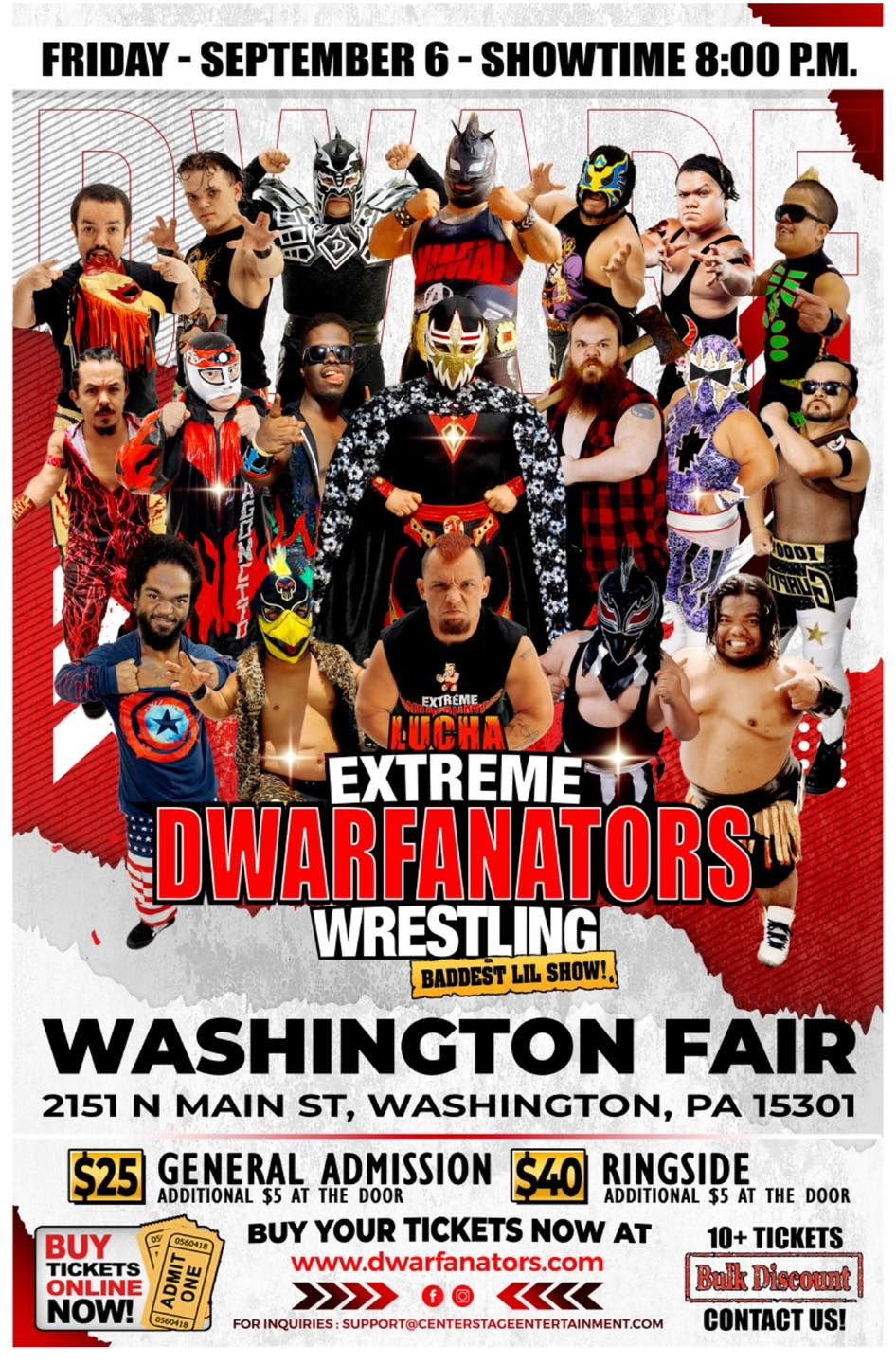 Extreme Midget Wrestling at Northwest Washington Fair and Event Center, 6 June | Event in Lynden | AllEvents
