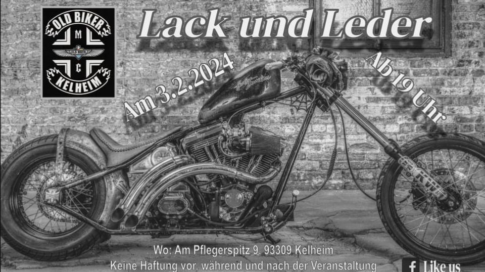 Lack und Leder Party , Old Biker MC Kelheim, February 3 2024 | AllEvents.in
