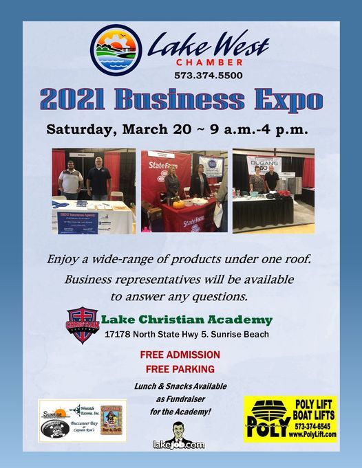 2021 Business Expo Lake Christian Academy 17178 N State Hwy 5 Lake Ozark March 20 2021 Allevents In Lake Of The Ozarks Calendar Of Events 2022