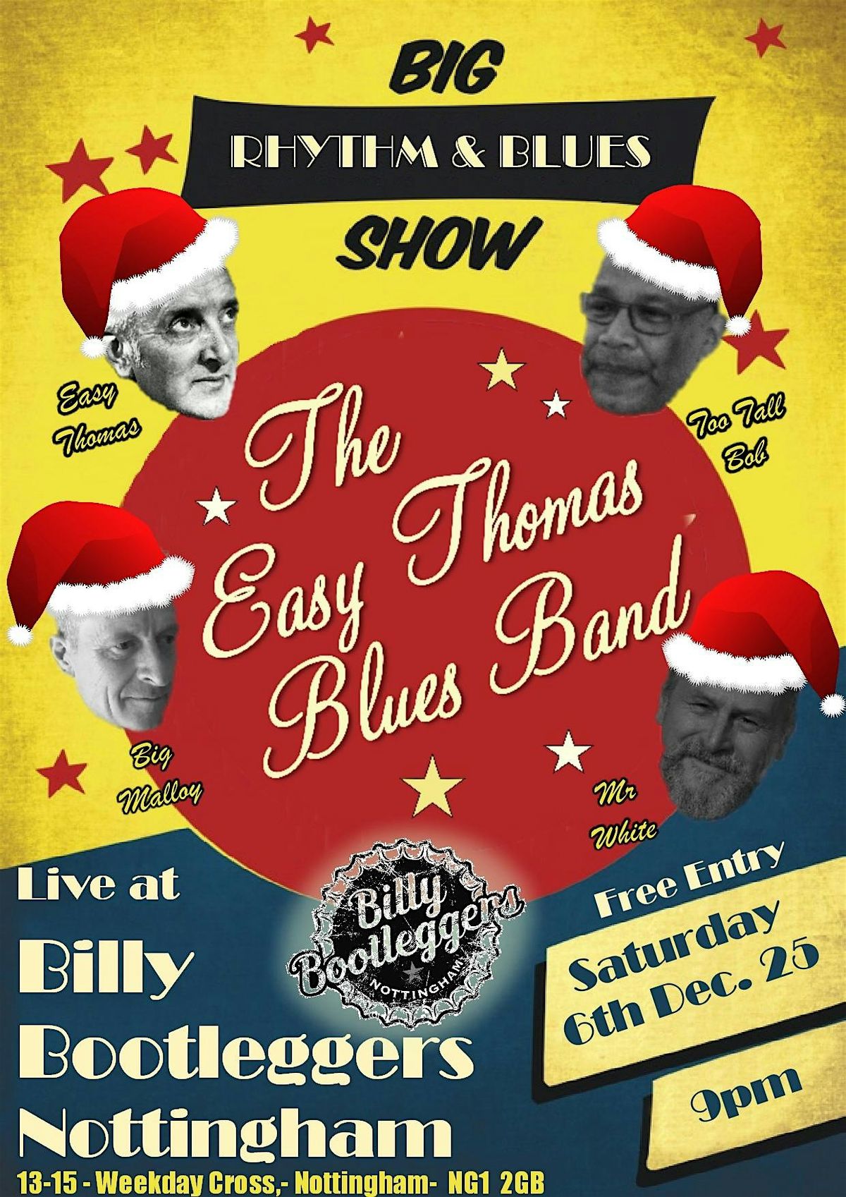 The Easy Thomas Blues Band - Live @ Billy's, 6 December | Event in Nottingham | AllEvents