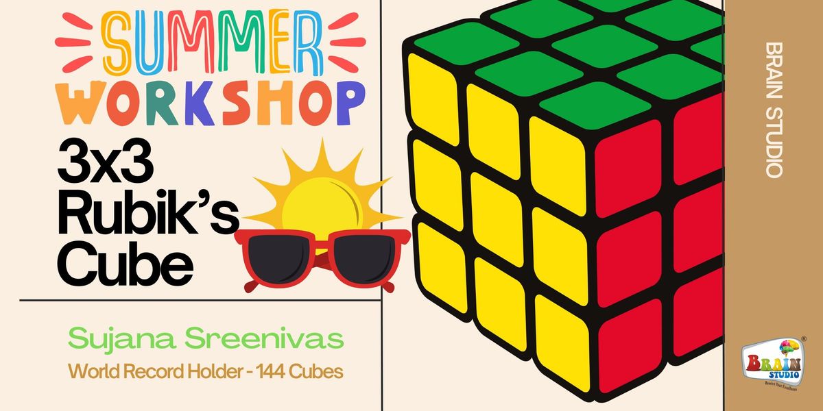 Summer 3x3 Rubik's Cube Workshop | Event in Bangalore | AllEvents