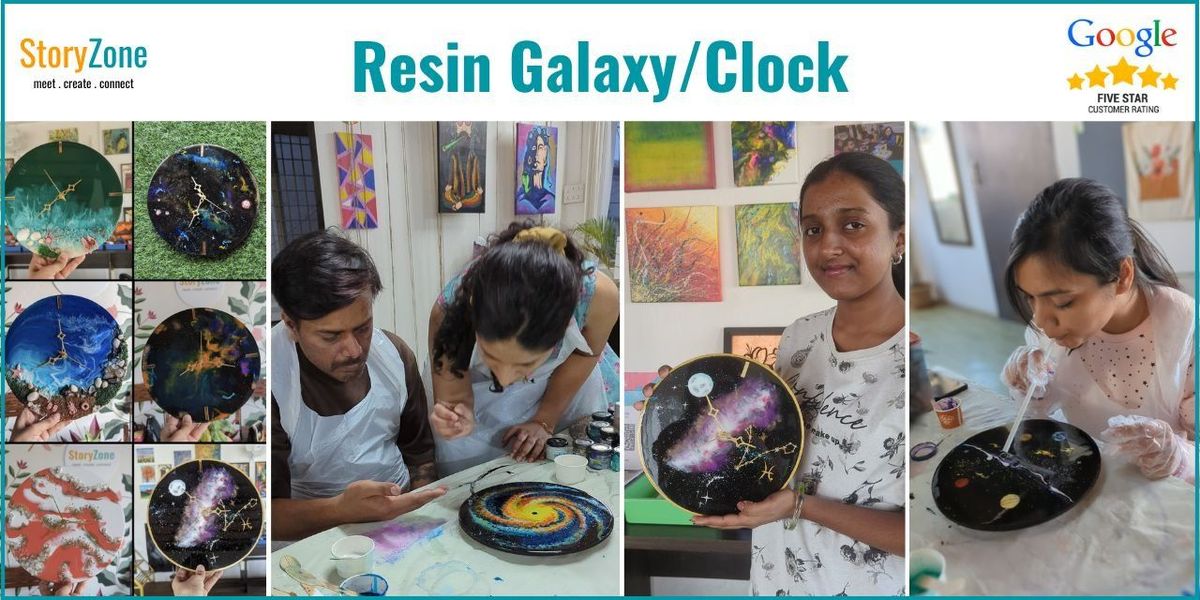 Resin Galaxy / Clock