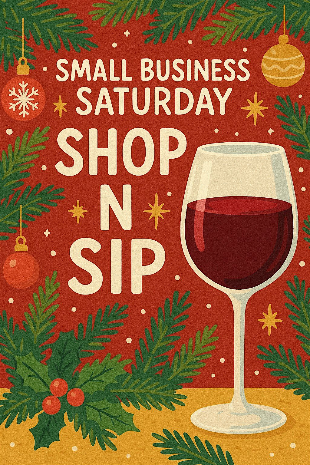 Small Business Saturday Shop N Sip | Event in Oakdale | AllEvents