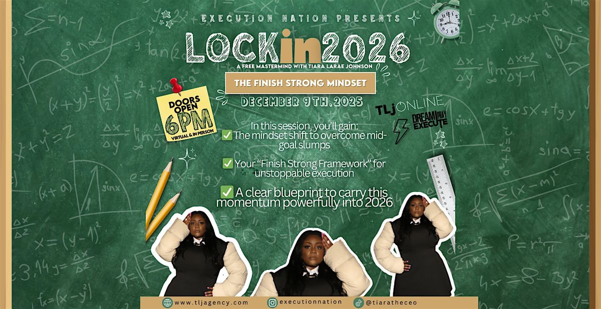 Lock in 2026: The Finish Strong Mindset, 9 December | Event in Houston | AllEvents