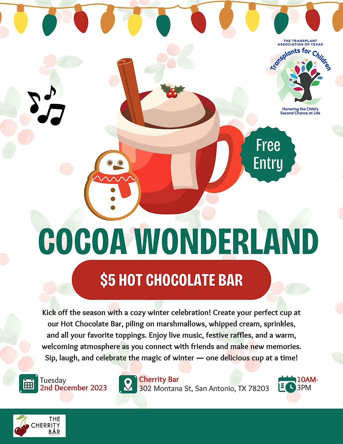 Cocoa Wonderland, 2 December | Event in San Antonio | AllEvents