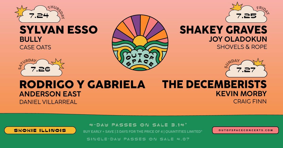 Out of Space Skokie (Friday Pass) with Shakey Graves, Joy Oladokun, and Shovels & Rope, 25 July | AllEvents