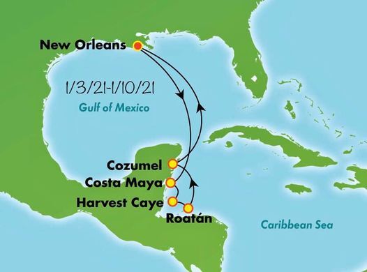 3 day cruise from new orleans to jamaica