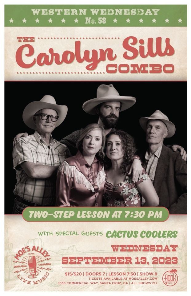 Western Wednesday with The Carolyn Sills Combo, Moe's Alley, Santa Cruz