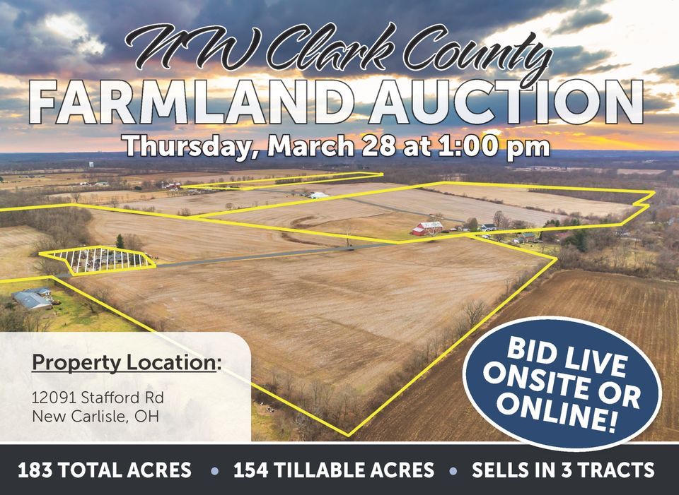 NW CLARK COUNTY FARMLAND AUCTION, Springfield Shrine Club / Clark County  Ohio, 28 March 2024 | AllEvents.in