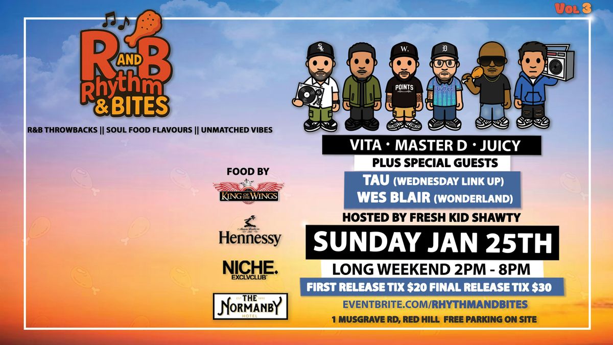 Rhythm & Bites - Volume 3, 25 January | Event in Red Hill | AllEvents