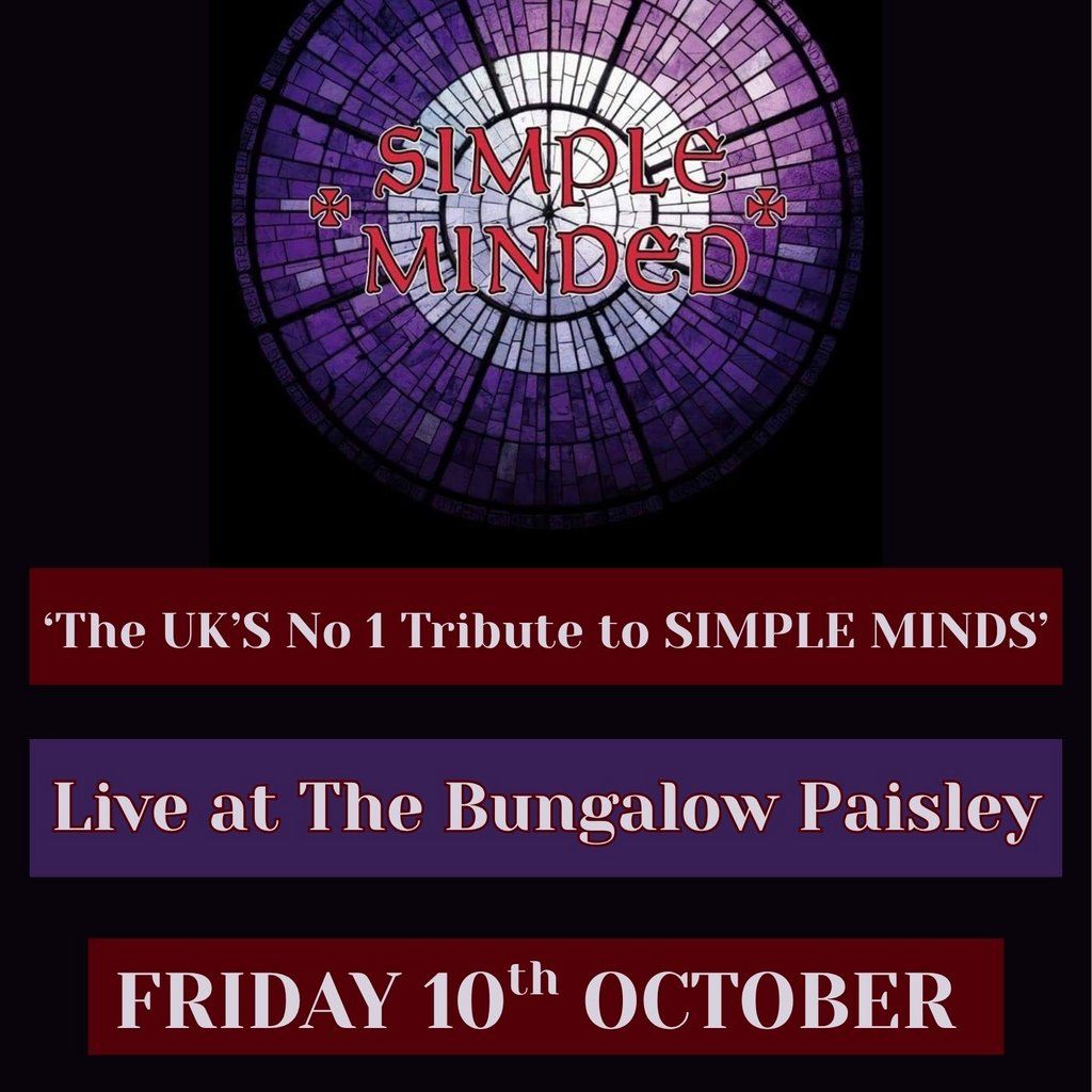 Simple Minded tribute to Simple Minds, 10 October | Event in Glasgow | AllEvents