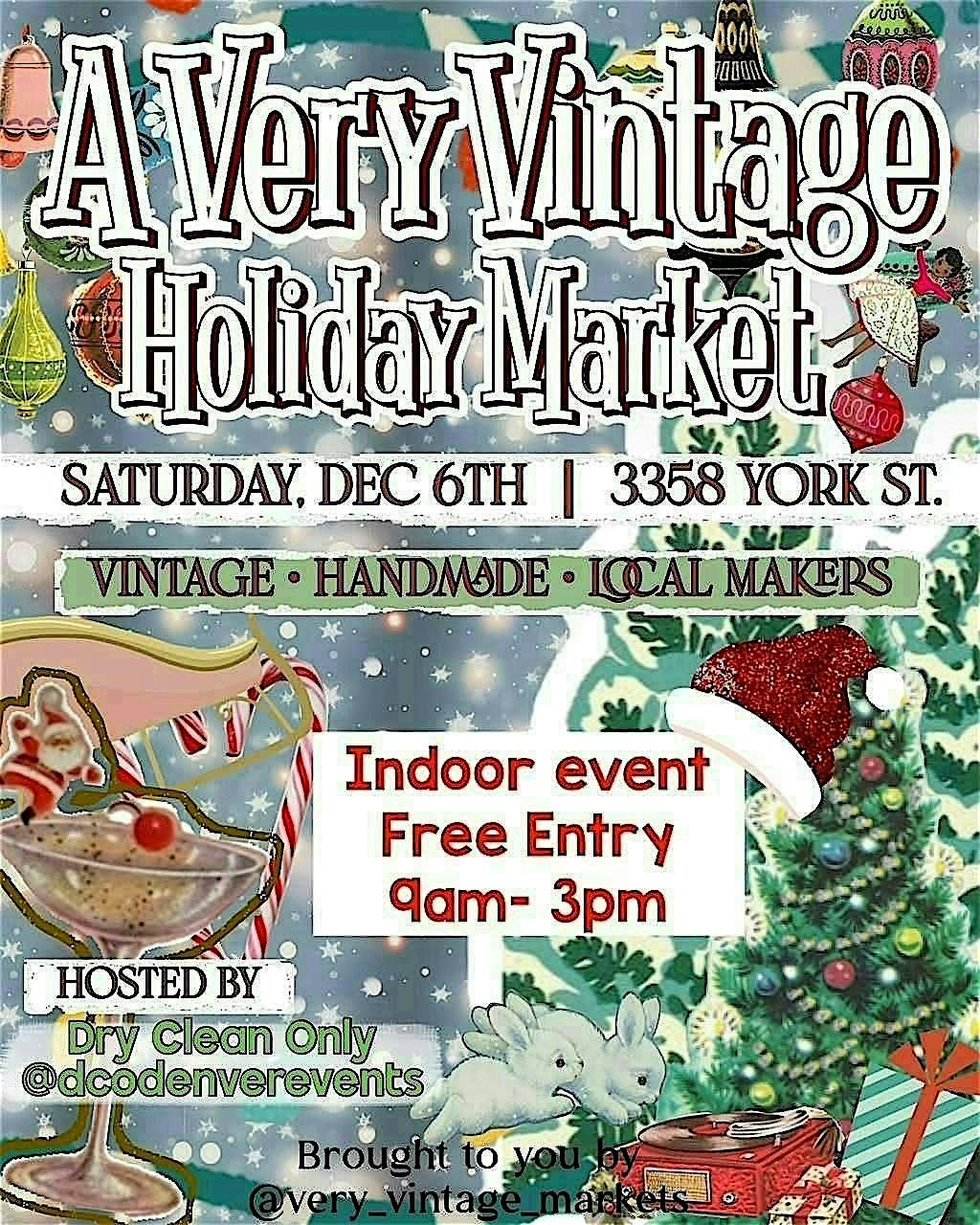 A Very Vintage Holiday Market, 6 December | Event in Denver | AllEvents
