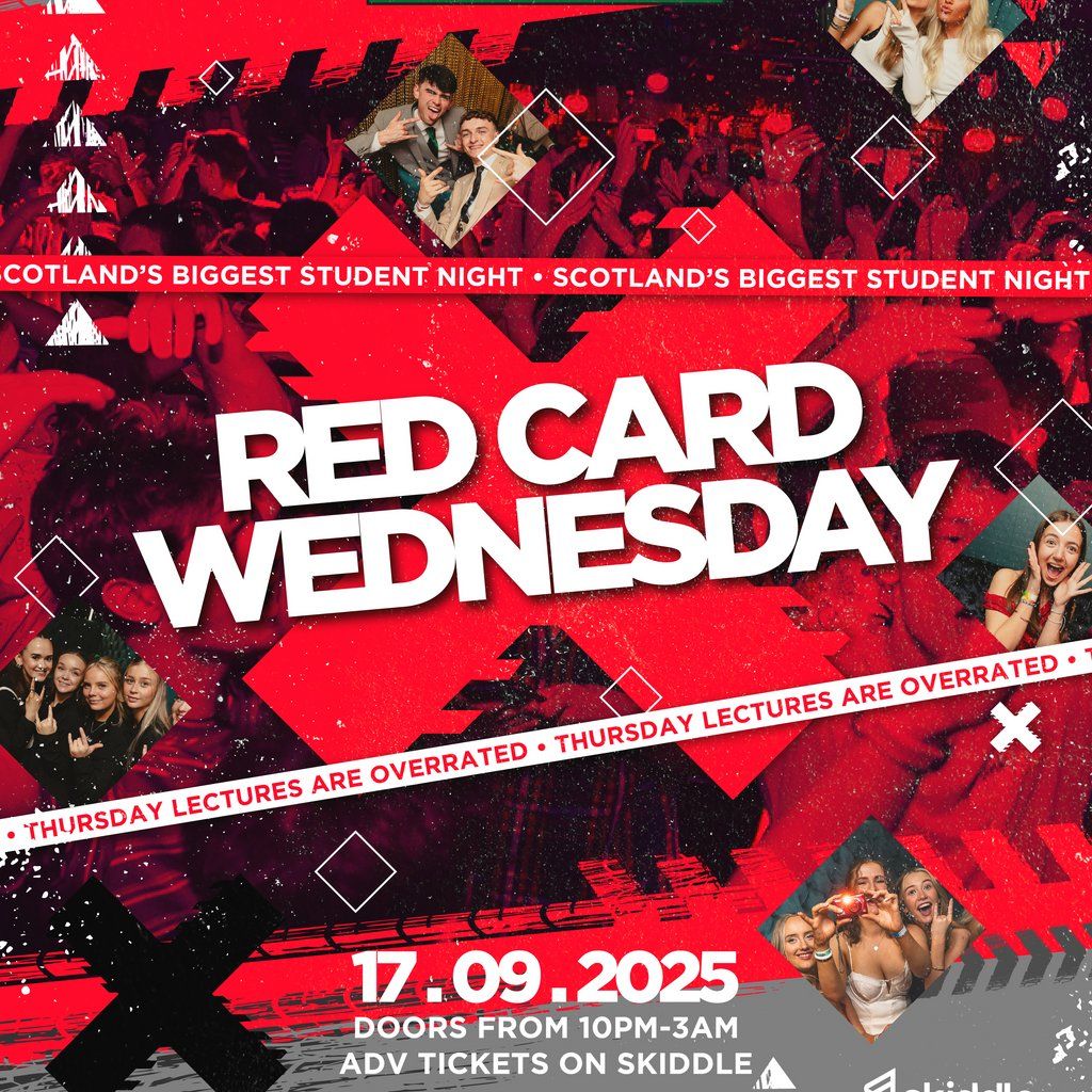FRESHERS Wednesday | Red Card Wednesday, 17 September | Event in Stirling | AllEvents