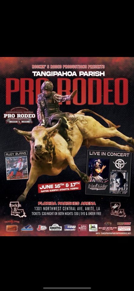 Tangipahoa Parish Pro Rodeo, Florida Parishes Arena, Amite, 17 June ...