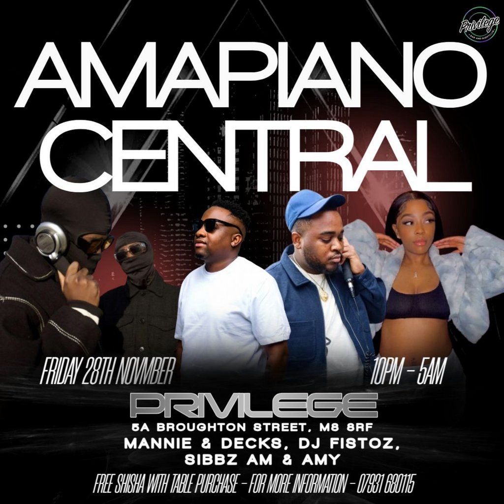 Amapiano Central Groove | Event in Manchester | AllEvents