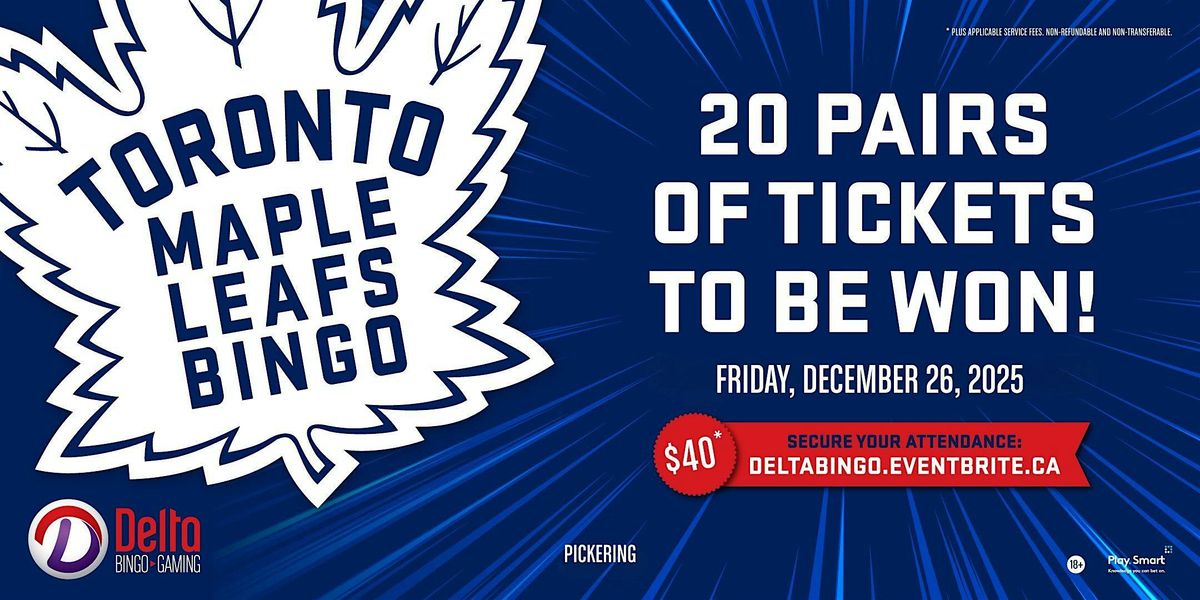 Delta Pickering: Toronto Maple Leafs Bingo