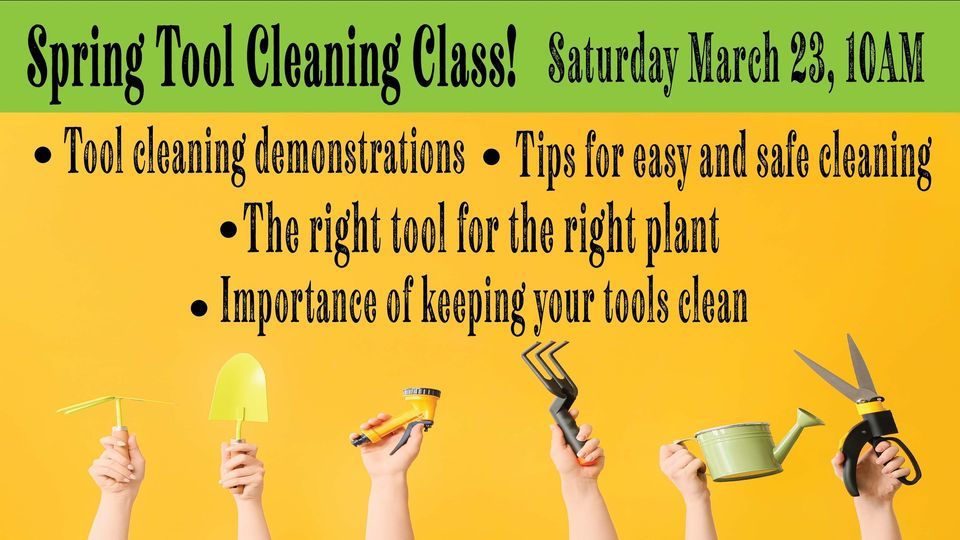Spring Tool Cleaning Class!, 13439 S Ranch Road 783, Kerrville, TX, United States, Texas 78028