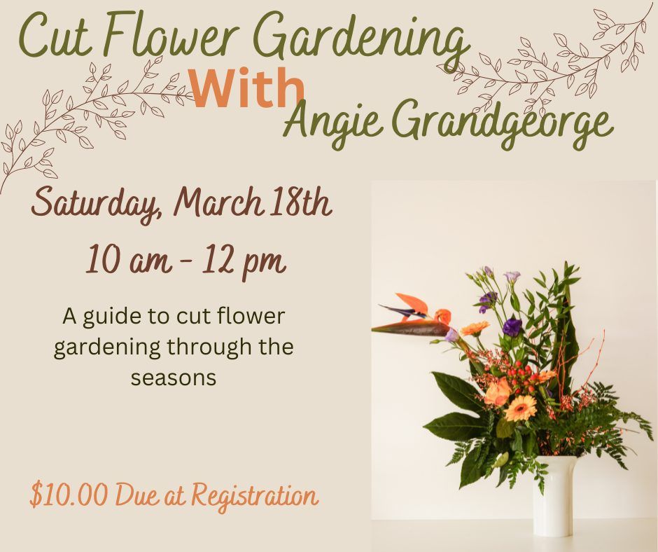 Cut Flower Gardening, Somonauk Public Library District, March 18 2023