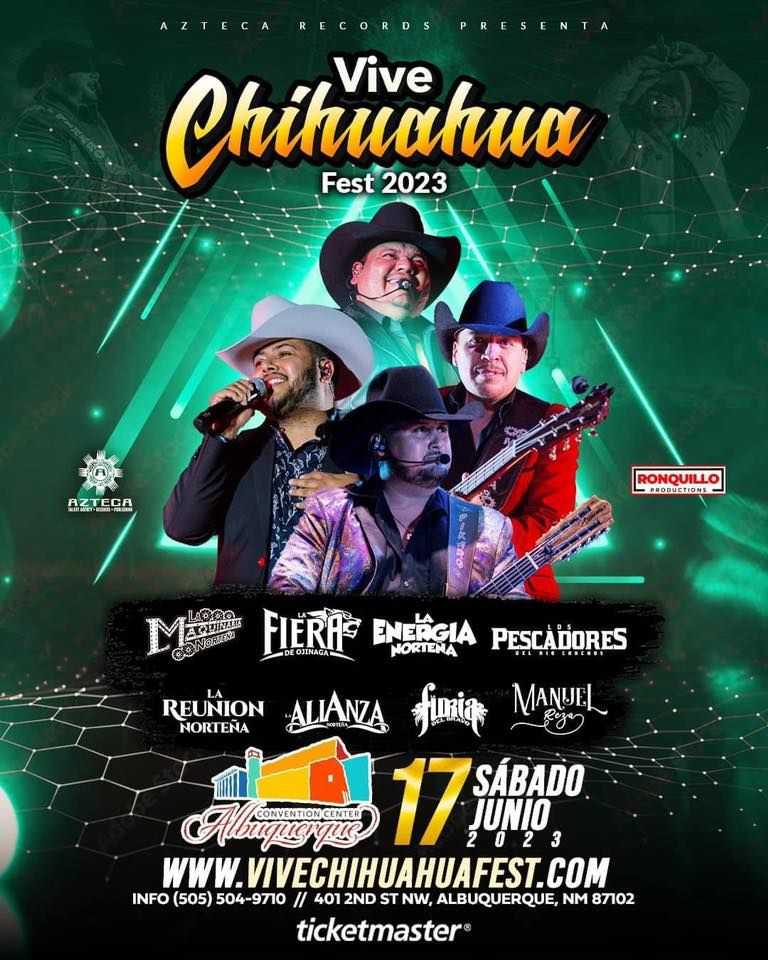 Vive Chihuahua Tour 2023, Albuquerque Convention Center, June 17 to