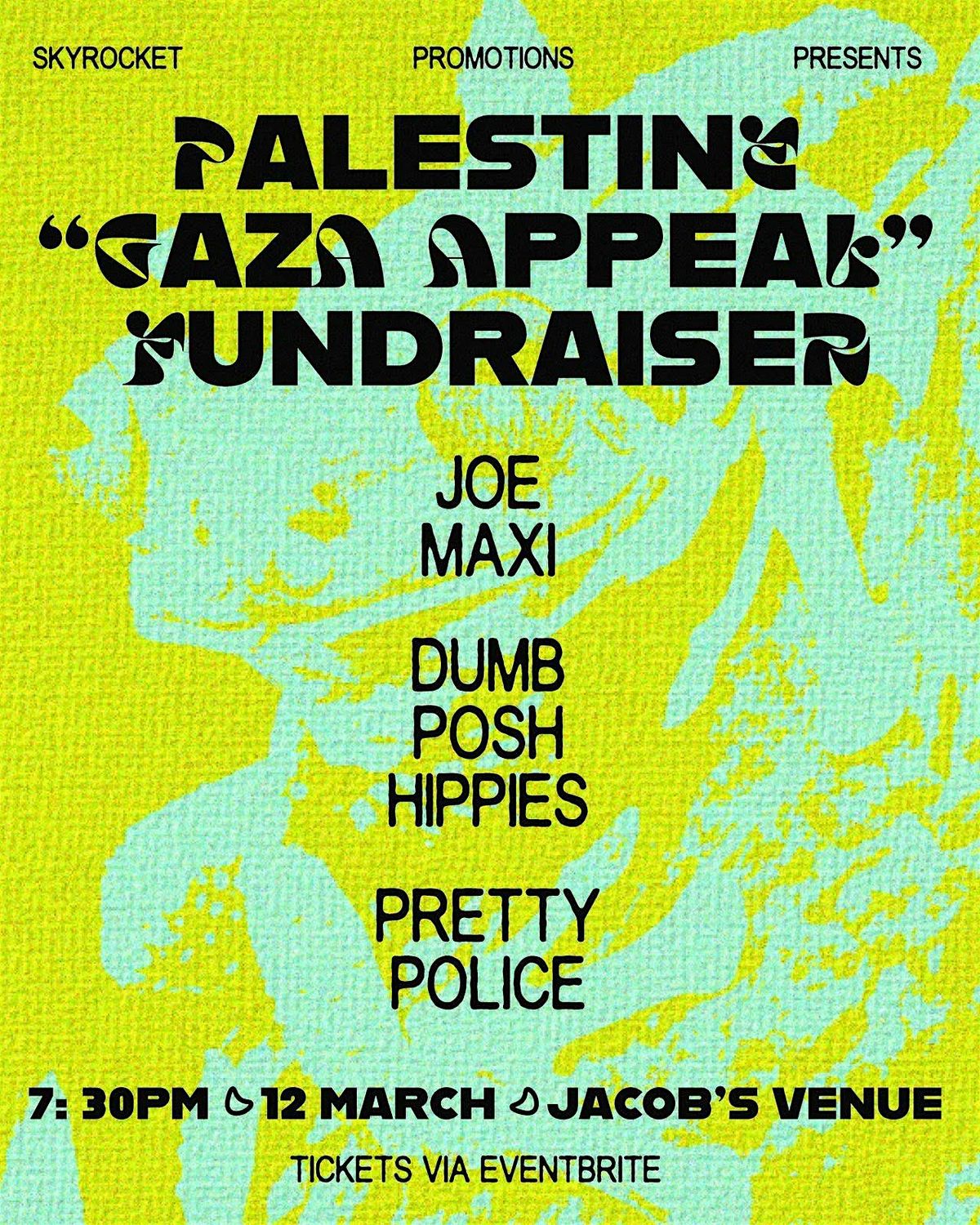 Joe Maxi - Dumb Posh Hippies - Pretty Police 'Gaza Appeal', 12 March | Event in Dublin 1 | AllEvents