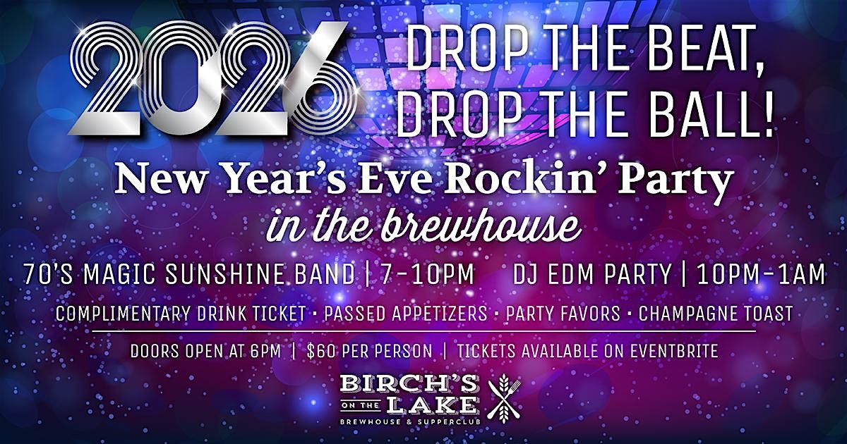 New Year's Eve Rockin' Party in the Brewhouse!, 31 December | Event in Long Lake | AllEvents