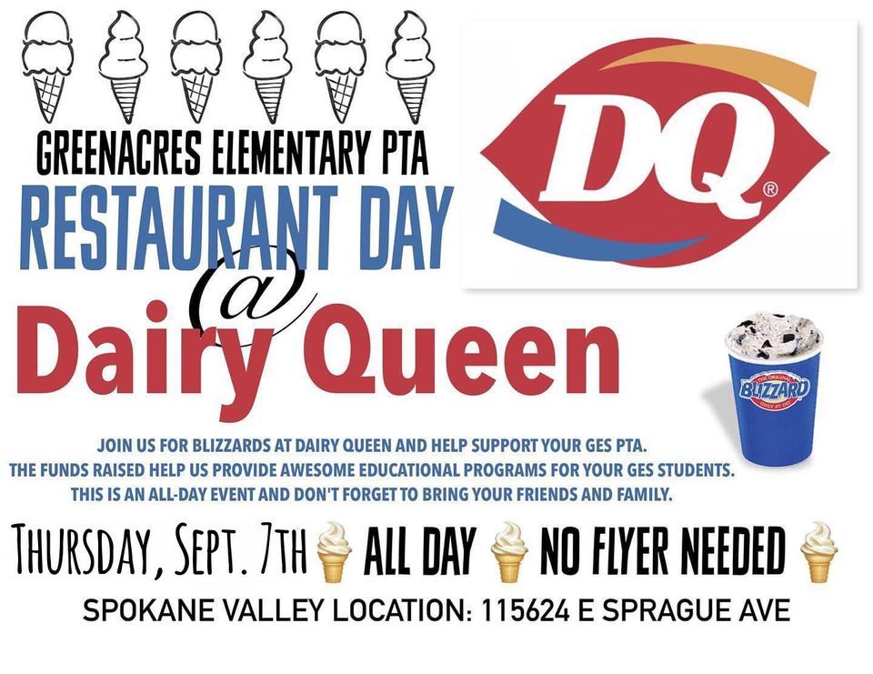 GES PTA Dairy Queen Blizzard Day, Dairy Queen Sullivan (15624 E