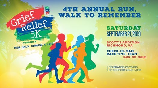 2019 Virginia 4th Annual Grief Relief 5k Run Walk To Remember At