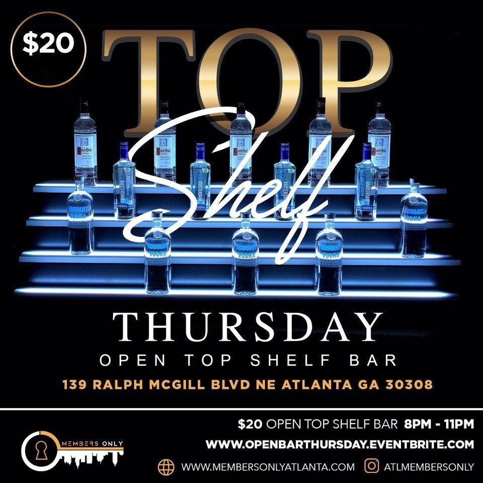 Members Only Open Bar Atlanta