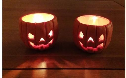 Make a Pumpkin Lantern in clay