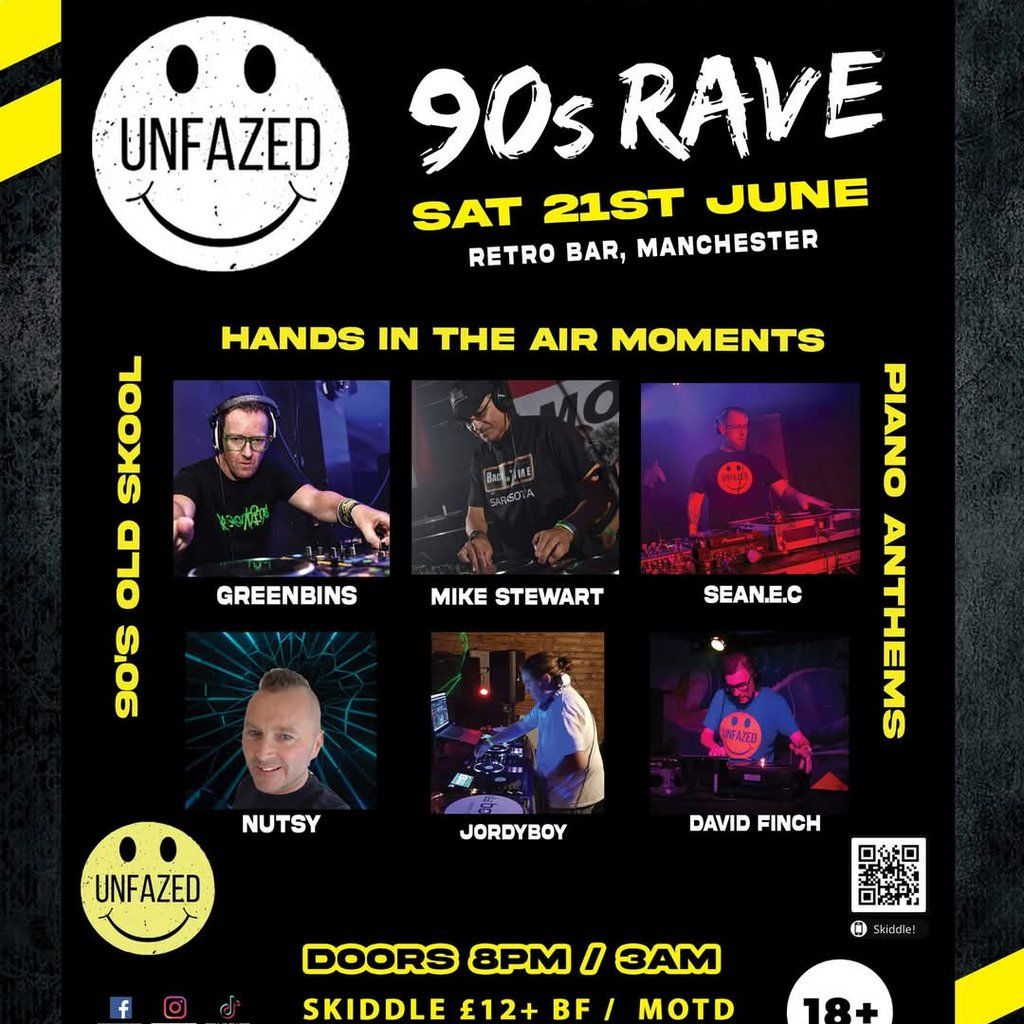 90s Rave / Retro Bar / 21st June / GreenBins / Mike Stewart | Event in Manchester | AllEvents