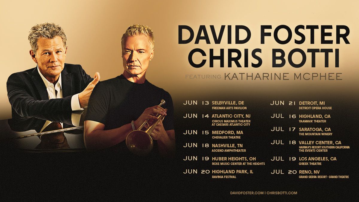 Parking David Foster and Chris Botti with Katharine McPhee | Event in Selbyville | AllEvents