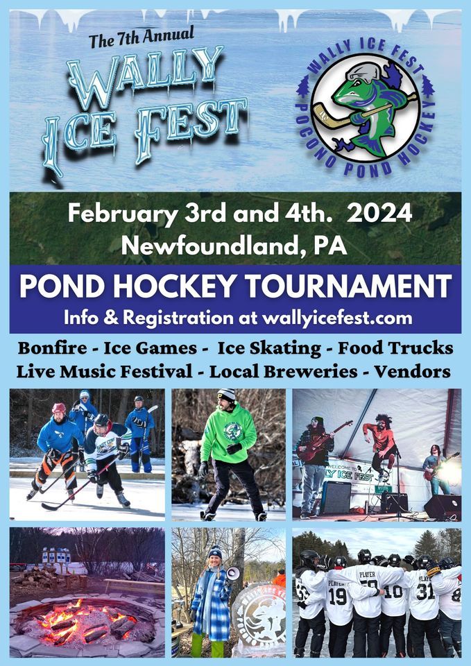 Pocono Pond Hockey Wally Ice Fest 2025, Newfoundland PA, USA