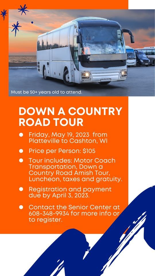 Down A Country Road Amish Tour Bus Trip, Down A Country Road Amish