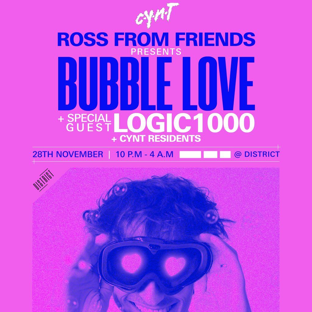Ross From Friends pres. Bubblelove + Logic1000 | 28.11.25, 28 November | Event in Cardiff | AllEvents